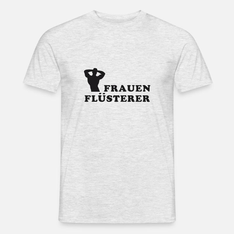 Frauen Flüsterer Mann Kerle - Männer T-Shirt - Grau meliert