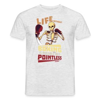 Life Without Boxing Is Possible But Pointless - Men's T-Shirt - heather grey - Front - AI Model Male 178 dark (178cm)