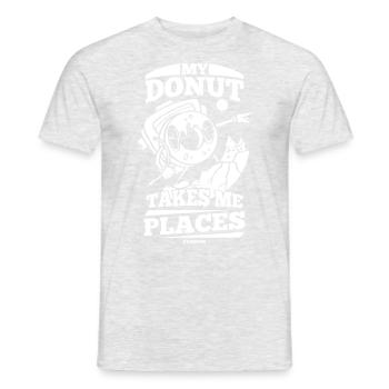 Donut Sweets Donuts Food Baker Gift - Men's T-Shirt - heather grey - Front - AI Model Male 178 dark (178cm)
