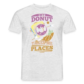 Donut Sweets Donuts Food Baker Gift - Men's T-Shirt - heather grey - Front - AI Model Male 178 dark (178cm)