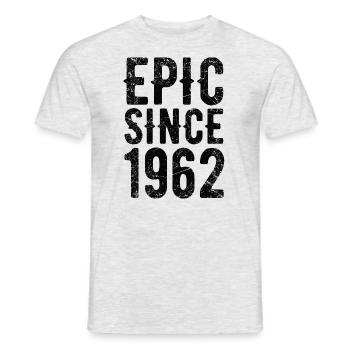 Epic since 1962 - Männer T-Shirt - Grau meliert - Vorne - AI Model Male 178 dark (178cm)