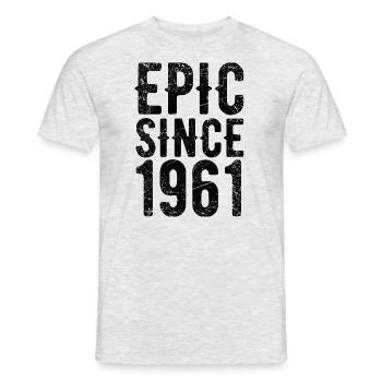 Epic since 1961 Very Vintage Edition - Männer T-Shirt - Grau meliert - Vorne - AI Model Male 178 dark (178cm)