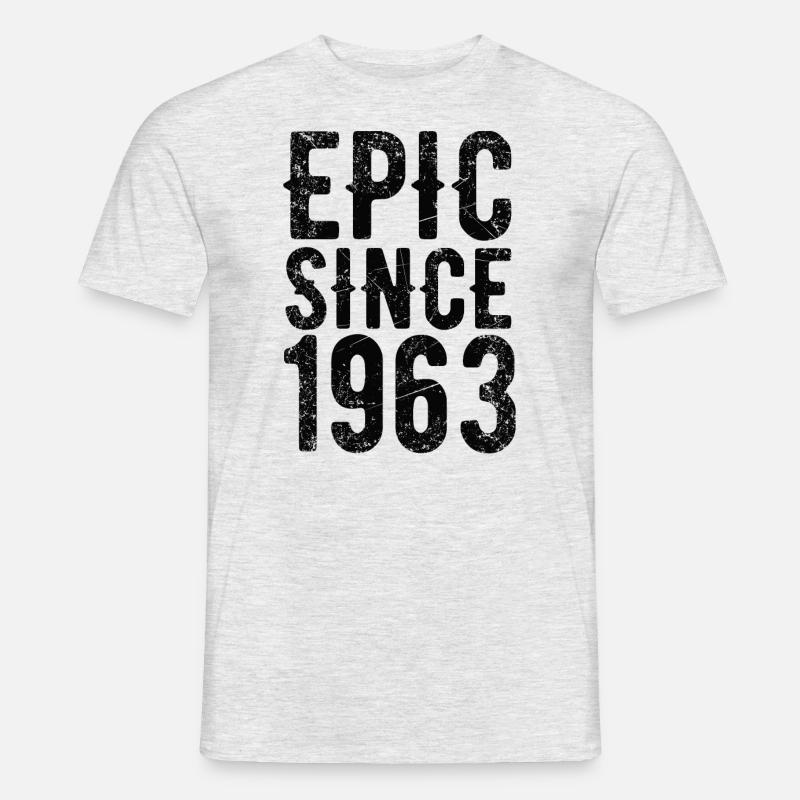 Epic since 1963 - Männer T-Shirt - Grau meliert