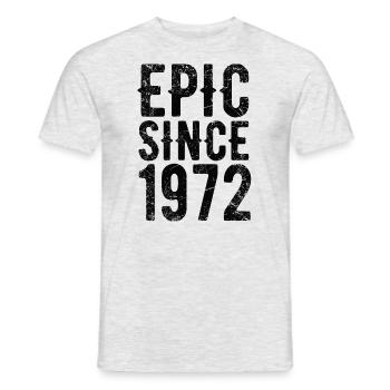 Epic since 1972 - Männer T-Shirt - Grau meliert - Vorne - AI Model Male 178 dark (178cm)