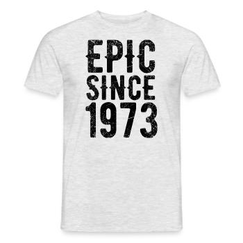 Epic since 1973 - Männer T-Shirt - Grau meliert - Vorne - AI Model Male 178 dark (178cm)