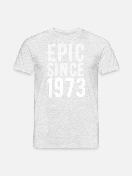 Epic since 1973 - Männer T-Shirt - Grau meliert