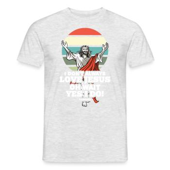 I Don't Always Love Jesus Oh Wait Yes Is Do - Männer T-Shirt - Grau meliert - Vorne - AI Model Male 178 dark (178cm)