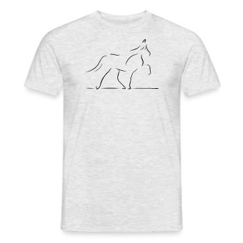 ISIPISIFOREVER noir - T-shirt homme - gris chiné - Devant - AI Model Male 178 dark (178cm)