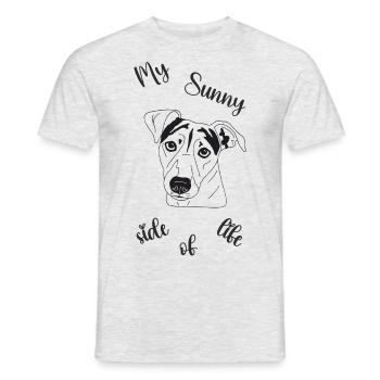 Jack Russell Terrier - Männer T-Shirt - Grau meliert - Vorne - AI Model Male 178 dark (178cm)