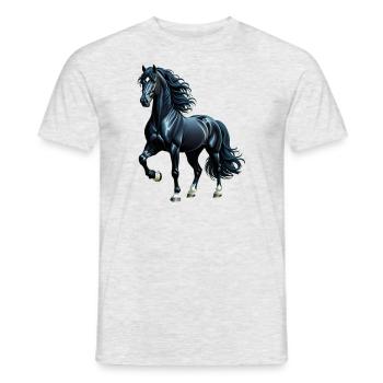schwarze Schönheit - Männer T-Shirt - Grau meliert - Vorne - AI Model Male 178 dark (178cm)