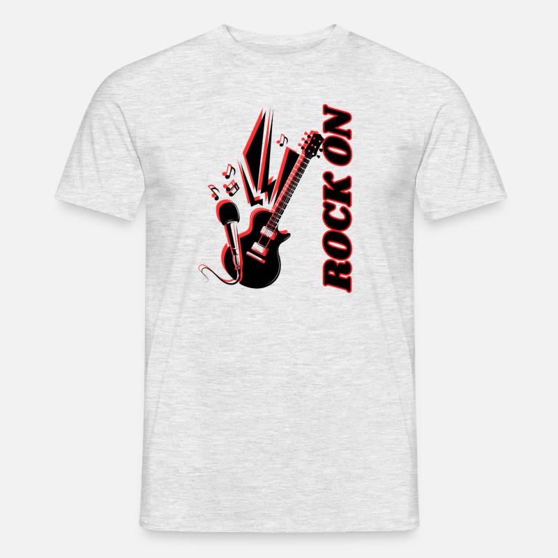 Stein auf 2 - Männer T-Shirt - Grau meliert