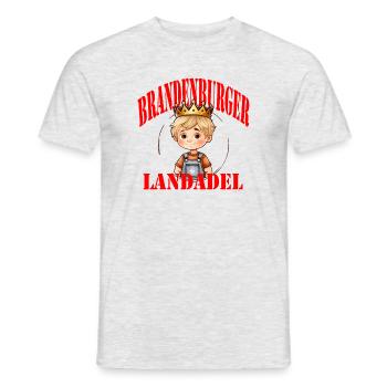 Brandenburger Landadel - Männer T-Shirt - Grau meliert - Vorne - AI Model Male 178 dark (178cm)
