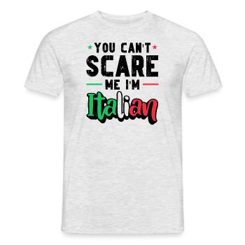 Italian Italy Funny Saying Gift Idea - Men's T-Shirt - heather grey - Front - AI Model Male 178 dark (178cm)