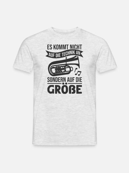 Tuba Blasmusik Tubist Orchester Musiker - Männer T-Shirt - Grau meliert