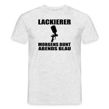 Lackierer - Männer T-Shirt - Grau meliert - Vorne - AI Model Male 178 dark (178cm)