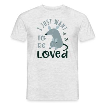 Citation ironique d'opossum, rongeur, amoureux des - T-shirt homme - gris chiné - Devant - AI Model Male 178 dark (178cm)