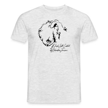 IRISH SOFT COATED WHEATEN TERRIER Profil Chiens - T-shirt homme - gris chiné - Devant - AI Model Male 178 dark (178cm)