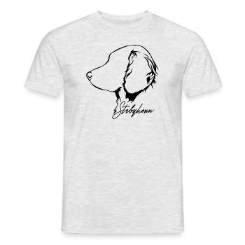 STABYHOUN Profile Dogs Dog Wilsigns - Men's T-Shirt - heather grey - Front - AI Model Male 178 dark (178cm)