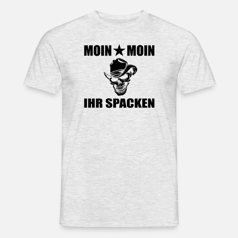 Moin - Männer T-Shirt - Grau meliert