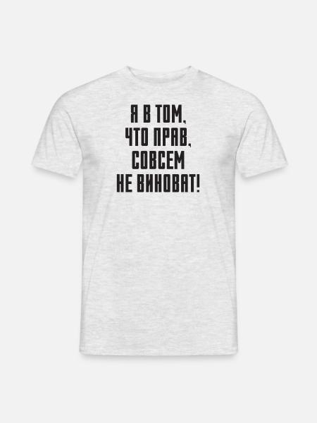 Lustiger Spruch auf Russisch für Russian Russak - Männer T-Shirt - Grau meliert