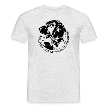 BAVARIAN MOUNTAIN SWEAT DOG Hunting Dogs Wilsigns - Men's T-Shirt - heather grey - Front - AI Model Male 178 dark (178cm)