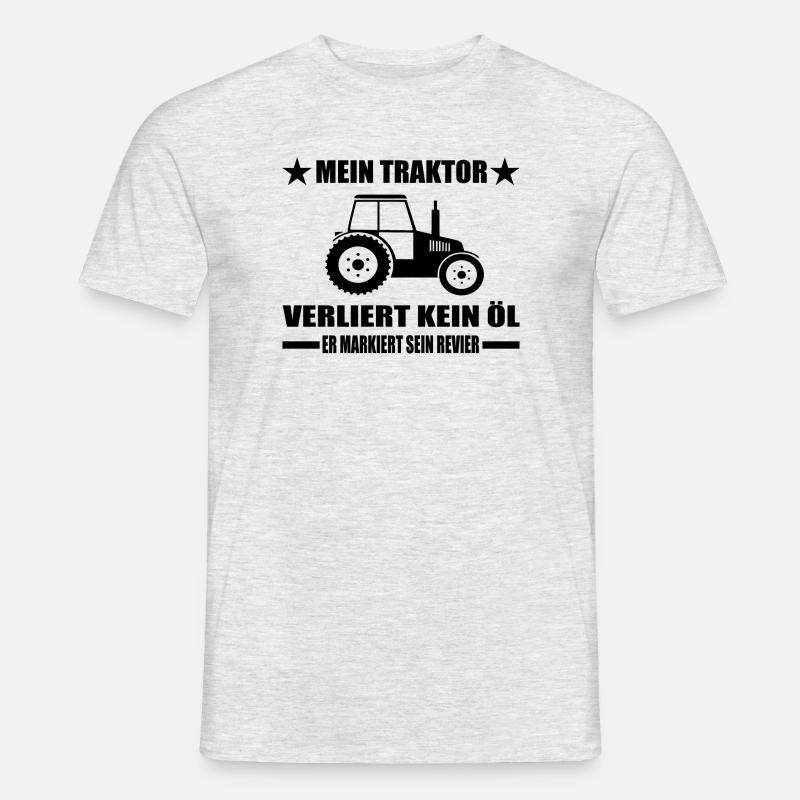 Traktor - Männer T-Shirt - Grau meliert