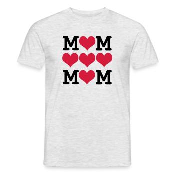 Muttertag - Männer T-Shirt - Grau meliert - Vorne - AI Model Male 178 dark (178cm)