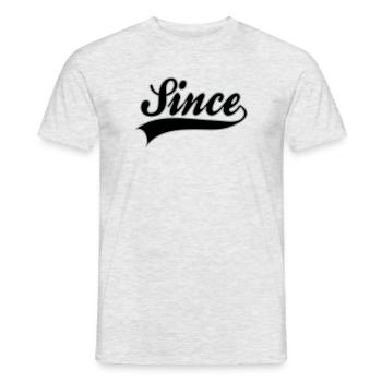 Geburtstag - Seit Personifizierungsabschnitts - Männer T-Shirt - Grau meliert - Vorne - AI Model Male 178 dark (178cm)