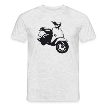 scooter - Men's T-Shirt - heather grey - Front - AI Model Male 178 dark (178cm)