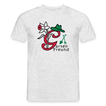 Garten, Buchstabe G, Natur - Männer T-Shirt - Grau meliert - Vorne - AI Model Male 178 dark (178cm)