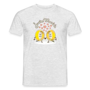 Alliances et mariage - T-shirt homme - gris chiné - Devant - AI Model Male 178 dark (178cm)