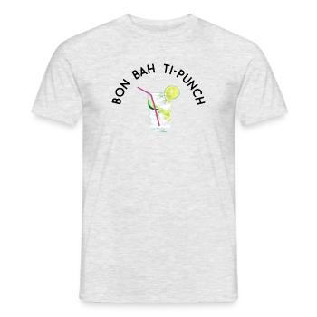 Well, Ti-punch - Men's T-Shirt - heather grey - Front - AI Model Male 178 dark (178cm)
