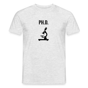 Ph.D. approved - Männer T-Shirt - Grau meliert - Vorne - AI Model Male 178 dark (178cm)