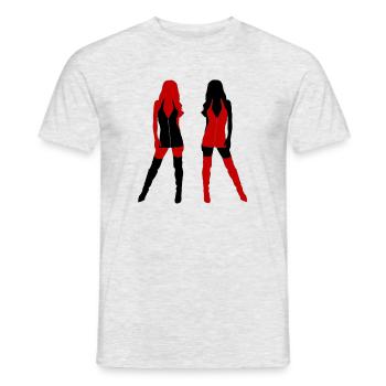 Rouge & Noir - T-shirt homme - gris chiné - Devant - AI Model Male 178 dark (178cm)