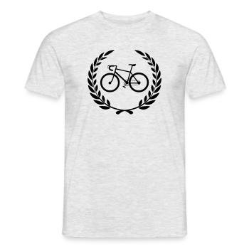 Siegerbike - Männer T-Shirt - Grau meliert - Vorne - AI Model Male 178 dark (178cm)