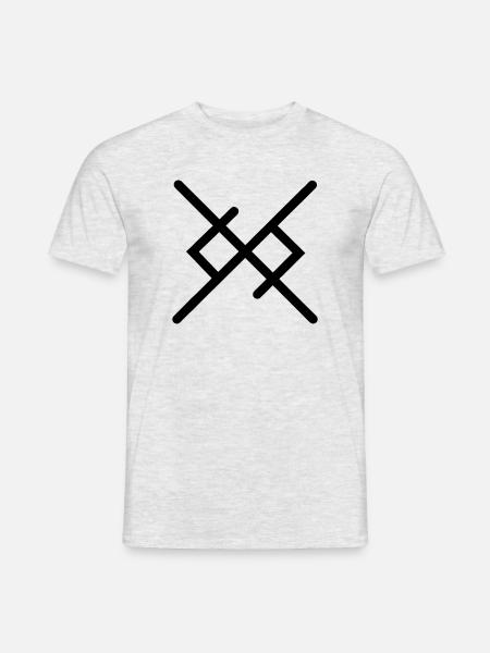 L’amour éternel dans les runes vikings - T-shirt homme - gris chiné