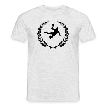 Sport price laurel wreath ball sport handball - Men's T-Shirt - heather grey - Front - AI Model Male 178 dark (178cm)