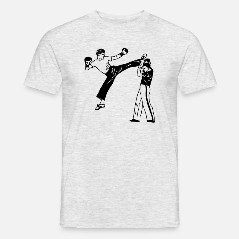 Kickboxen savate - Männer T-Shirt - Grau meliert