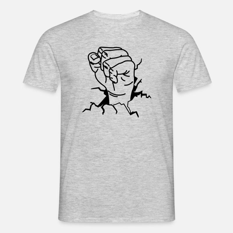 FAUST - Männer T-Shirt - Grau meliert
