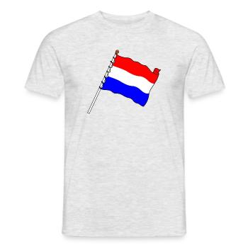 Drapeau Pays-Bas - T-shirt homme - gris chiné - Devant - AI Model Male 178 dark (178cm)