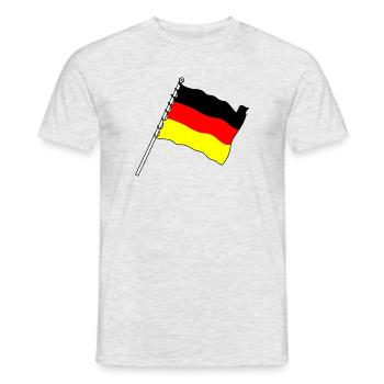 Flag Germany - Men's T-Shirt - heather grey - Front - AI Model Male 178 dark (178cm)