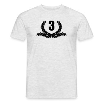 Lauwerkrans 03 ANS - T-shirt homme - gris chiné - Devant - AI Model Male 178 dark (178cm)