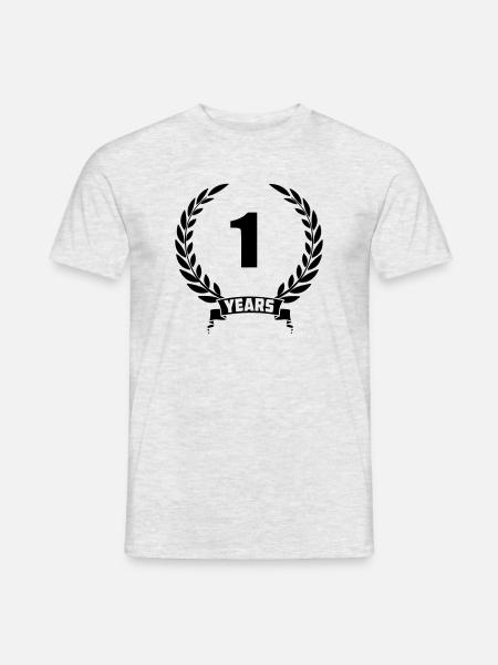Couronne de laurier 1 - T-shirt homme - gris chiné