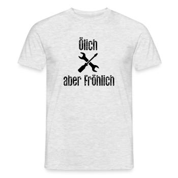 Mechaniker und Schrauber - Männer T-Shirt - Grau meliert - Vorne - AI Model Male 178 dark (178cm)