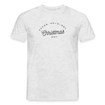 Super Original Christmas Gift | Funny Holiday Text - Men's T-Shirt - heather grey - Front - AI Model Male 178 dark (178cm)