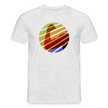 Invincible - Muscles - strong - colorful - Men's T-Shirt - heather grey - Front - AI Model Male 178 dark (178cm)