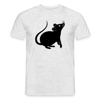Rat shadow figure year of the rat - Men's T-Shirt - heather grey - Front - AI Model Male 178 dark (178cm)