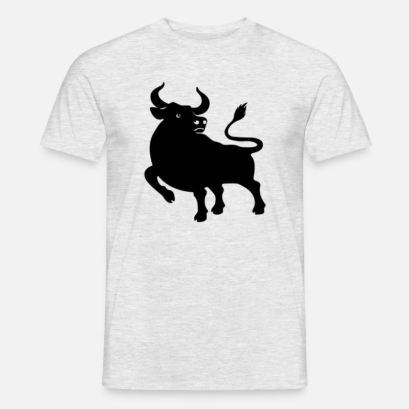 Os Schattenfigur - Männer T-Shirt - Grau meliert