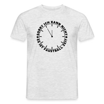 Sorry ich kann nicht Es ist Faustball Zeit - Männer T-Shirt - Grau meliert - Vorne - AI Model Male 178 dark (178cm)