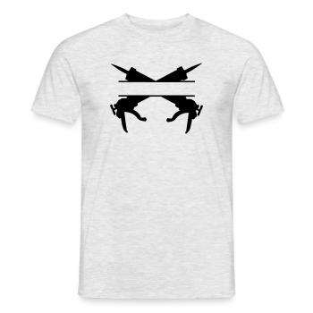 Logo du pulvérisateur de calfeutrage - T-shirt homme - gris chiné - Devant - AI Model Male 178 dark (178cm)